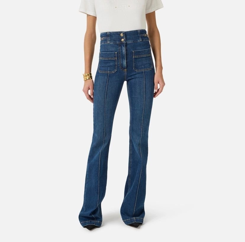 jeansy damskie elisabetta franchi pj26d61e2 104