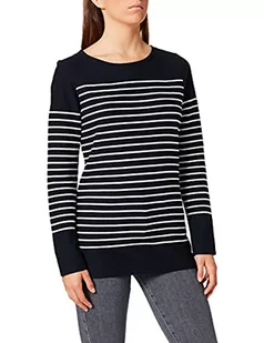 Armor Lux Damski sweter lekarski, granatowy/biały, 36 PL - Swetry damskie - miniaturka - grafika 1