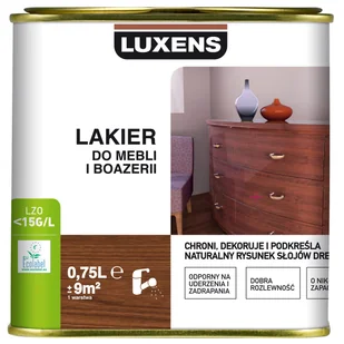Lakier do mebli i boazerii 0.75 l Bezbarwny Mat Luxens - Farby i impregnaty do drewna - miniaturka - grafika 1