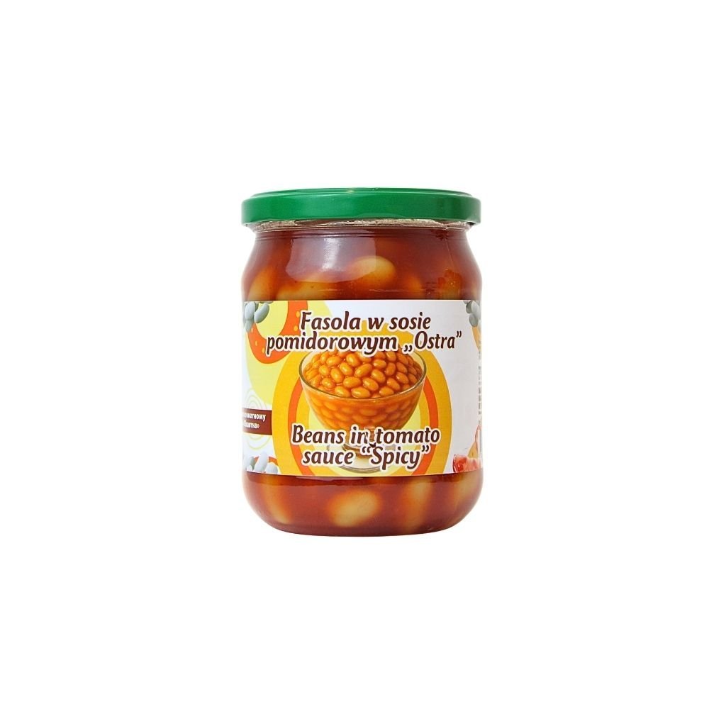 Fasola w sosie pomidorowym Ostra sterylizowana 