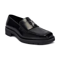 Półbuty damskie - Patrizia Pepe Skórzane loafersy - miniaturka - grafika 1