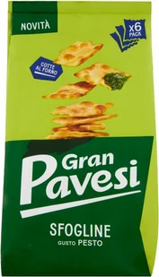 Krakersy Sfogline Pesto 180g - Gran Pavesi - Pieczywo chrupkie - miniaturka - grafika 1