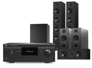 Kino domowe Yamaha T758 V3i (czarny) + Diva 6 + 3 + 7 (czarny) + Basso 880 - Kino domowe - miniaturka - grafika 1