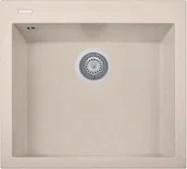 Zlewozmywaki - Zlew PLADOS ONE 5610 JASNY BEŻ (avena 94) (ON561094) - miniaturka - grafika 1