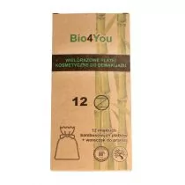 Natural Home Spa Bio4You Wielorazowe Płatki kosmetyczne bambusowe do demakijażu  1op.-12szt.