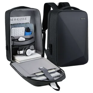 Plecak antykradzieżowy Alogy Urban Safe na laptopa 15,6" z portem USB duży wodoodporny Unisex Czarny - Pozostałe akcesoria do telefonów - miniaturka - grafika 14