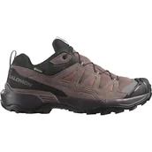 Buty trekkingowe damskie - Salomon Damskie buty trekkingowe X Ultra 360 Leather Gore-tex, Cognac Peppercorn Black, 44 EU - miniaturka - grafika 1