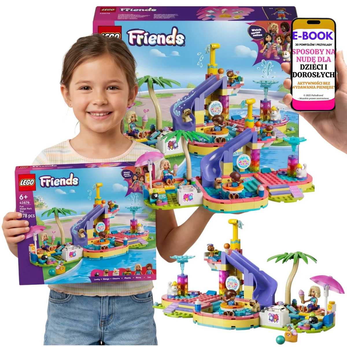 LEGO Friends Park Wodny Klocki Prezent Dla Miłośniczki Zwierzątek 42676