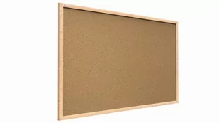 Tablica korkowa w drewnianej ramie, 80x50 cm - Tablice i flipcharty - miniaturka - grafika 1