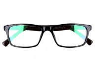Okulary korekcyjne, oprawki, szkła - Okulary z filtrem Antyrefleksyjne zerówki Nerdy 9511A czarno-brązowe - miniaturka - grafika 1