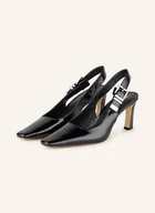 Czółenka - Michael Kors Czółenka Z Odkrytą Piętą Darrington schwarz - miniaturka - grafika 1