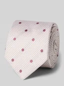 Krawaty i muchy męskie - Krawat z czystego jedwabiu z naszywką z logo (6,5 cm) - miniaturka - grafika 1