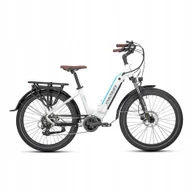 Rowery elektryczne - Rower elektryczny Jobobike Linda rama 16,5 cala aluminium koło 26 " biały - miniaturka - grafika 1