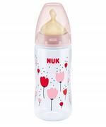 Butelki dla niemowląt - NUK 741927 Butelka FC+ PP 300 ml z wskaźnikiem temperatury smoczek lateksowy 0-6 m-cy M ][ MA_779496 - miniaturka - grafika 1