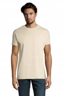 Koszulki męskie - T-shirt Koszulka Męska WYSOKA JAKOŚĆ Sol's IMPERIAL 11500 Cream XXL - miniaturka - grafika 1