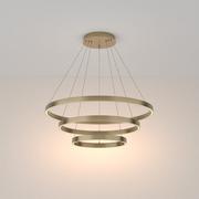 Lampy sufitowe - Wisząca lampa pierścienie Rim MOD058PL-L100BS3K Maytoni LED 115W 3000W mosiądz - miniaturka - grafika 1