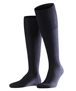 FALKE BRISTOL PURE Podkolanówki dark navy - Skarpetki męskie - miniaturka - grafika 1