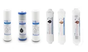 Uzdatniacze wody - Uniwersalny komplet wkładów do osmozy RO7 z szybkozłączkami - miniaturka - grafika 1