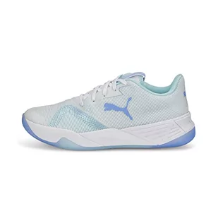 PUMA Unisex Accelerate Turbo Nitro II W+ wewnętrzny czółenka buta, białe-Elektro fioletowe światło Aqua, 5,5 UK - Czółenka - miniaturka - grafika 1