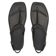 Sandały damskie - Sandały Crocs Miami Thong Sandal 209793 Czarny - miniaturka - grafika 1