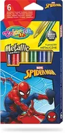 Długopisy - Flamastry metaliczne Colorino Kids 6 kolorów Spiderman - PATIO - miniaturka - grafika 1