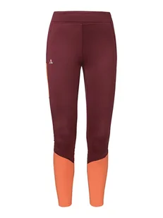 Schöffel Legginsy narciarskie "Rosskogel" w kolorze czerwono-pomarańczowym - Pozostała odzież narciarska - miniaturka - grafika 1