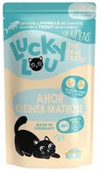 Mokra karma dla kotów - Lucky Lou Lifestage Kitten Drób i pstrąg saszetka 125g - miniaturka - grafika 1