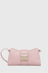Furla torebka skórzana kolor różowy - Torebki damskie - miniaturka - grafika 1