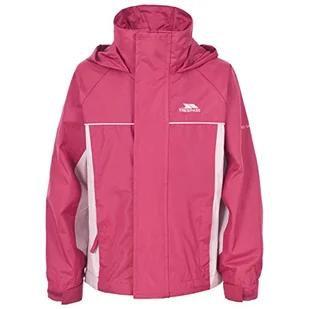 Trespass Sooki, Geranium, 2/3, wodoodporna kurtka z ukrytym kapturem dla dzieci/dziewcząt, wiek 2-3, różowa - Kurtki i płaszcze dla dziewczynek - miniaturka - grafika 1