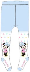 Rajstopki dla dziewczynki bawełniane Myszka Minnie Disney Niebieskie - Rajstopy dziecięce - miniaturka - grafika 1