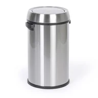 Kosze biurowe - Kosz na śmieci, 65 l, nierdzewny, uchylane wieko - miniaturka - grafika 1