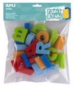 Dekoratorstwo - Zestaw stempli z gąbki, literki abc, 26 sztuk - miniaturka - grafika 1