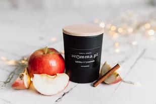 Świeca Sojowa 100% Jabłko I Cynamon 300 Ml Z Wieczkiem - Aromma - Świece - miniaturka - grafika 1