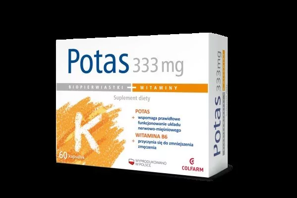 Colfarm Potas 330 mg x 60 kaps