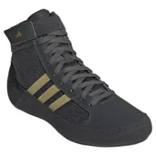 Kimona, stroje i obuwie - Adidas Buty Zapaśnicze Bokserskie Havoc II Black/Gold - miniaturka - grafika 1