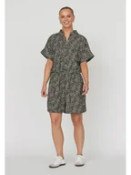 Kombinezony - SisterS point Kombinezon w kolorze czarno-szarym - miniaturka - grafika 1