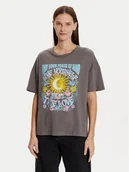 Koszulki i topy damskie - Noisy May T-Shirt Ida 27033306 Szary Loose Fit - miniaturka - grafika 1