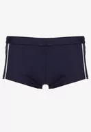 Kąpielówki męskie - Granatowe Kąpielówki z Paskami po Bokach Wladia - miniaturka - grafika 1