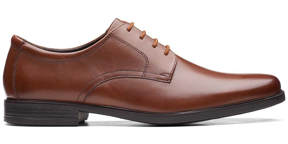 Półbuty męskie Clarks Howard Walk brązowe 41
