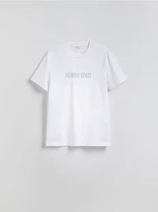 Reserved - T-shirt comfort z nadrukiem - złamana biel - Koszulki męskie - miniaturka - grafika 1