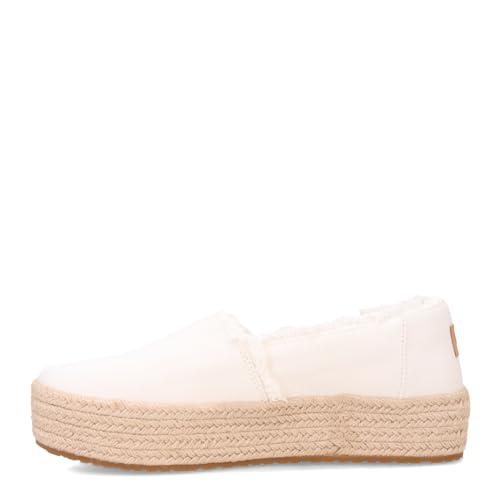 TOMS Valencia Platform damskie espadryle, biały, 43.5 EU