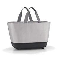 Torby i wózki na zakupy - Koszyk shoppingbasket, herringbone grey RBE7074 - miniaturka - grafika 1