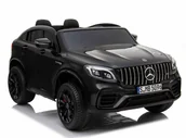 Pojazdy elektryczne dla dzieci - Super-Toys MERCEDES GLC 63S LICENCJA 4X4 2x12V MIĘKKIE KOŁA EVA MIĘKKIE SIEDZENIE WALIZKA FULL OPCJA/XMX608 XMX-608-LAKIER-CZARNY - miniaturka - grafika 1