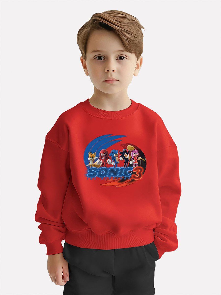 BLUZA DZIECIĘCA SONIC 3 134-140 MŁODZIEŻOWA WZORY PREZENT JAKOŚĆ