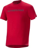 Koszulki męskie - Alpinestars Koszulka krótki rękaw ALPINESTARS A-ARIA SWITCH SS JERSEY, Red Fluo Rozmiar: S - miniaturka - grafika 1