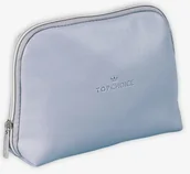 Kosmetyczki, organizery i kuferki - TOP CHOICE Kosmetyczka Leather Szara 18x14x6 cm - miniaturka - grafika 1