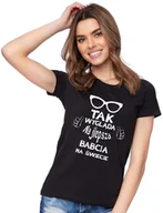 Dzień Babci i Dzień Dziadka - Koszulka z nadrukiem Dla Babci " Tak wygląda najlepsza Babcia okulary " - miniaturka - grafika 1