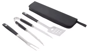 Sztućce do grilla ze stali nierdzewnej PRETTY BBQ, czarny, srebrny - Akcesoria do grilla - miniaturka - grafika 1