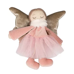 Altom Ozdoba Bożonarodzeniowa Wisząca Pluszowa Aniołek W Spódniczce Różowy 16 Cm - Ozdoby bożonarodzeniowe - miniaturka - grafika 1