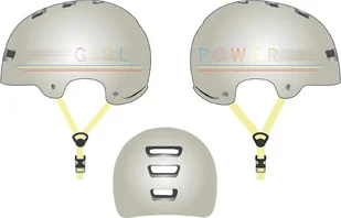 Dziecięcy kask rowerowy FISCHER "BMX Power" rozmiar: S/M zintegrowane tylne światło LED - Kaski rowerowe - miniaturka - grafika 1